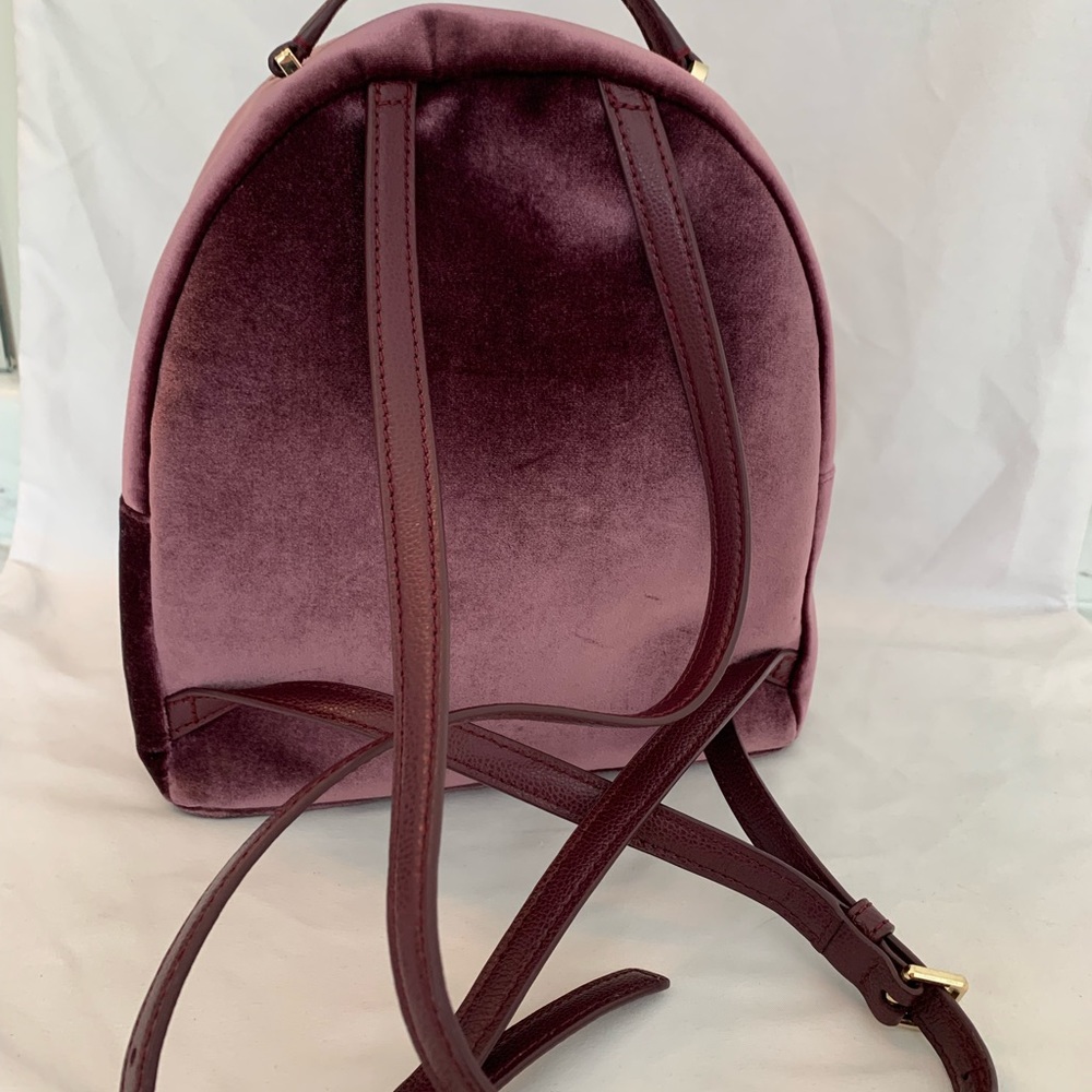 🤩RARE🤩💯% Authentic Kate Spade Dawn Place Velvet Backpack Bag - Picture 9 of 13